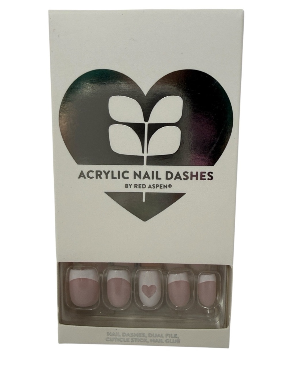 Red Aspen Acrylic Nail Dashes Romantic Roma